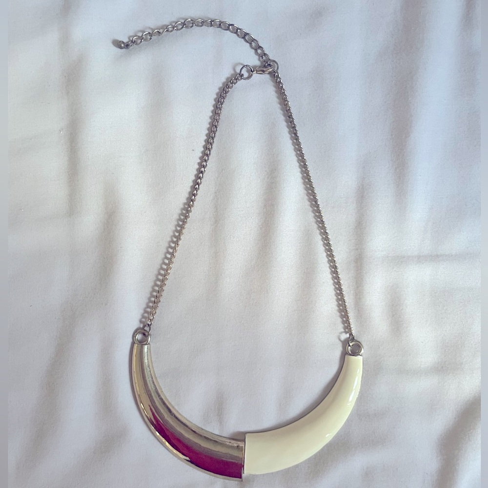 Gold and White necklace